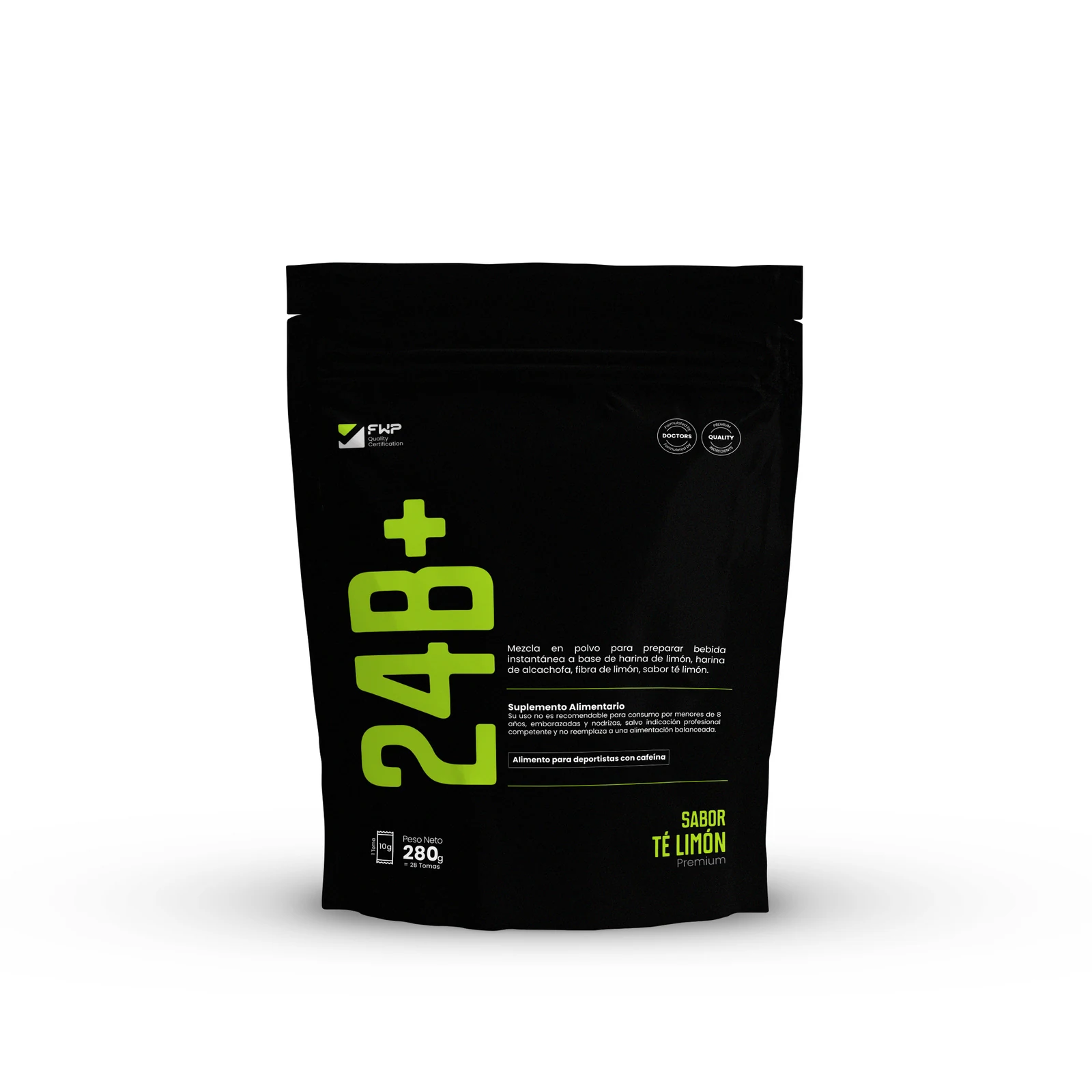 Doypack 24BURN+ sabor té limón de FWP Chile