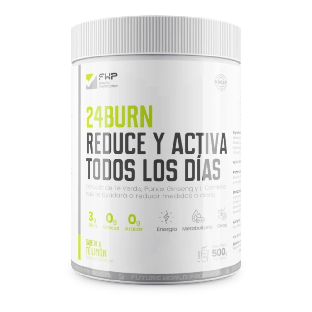 Pote 24BURN sabor té limón de FWP Chile
