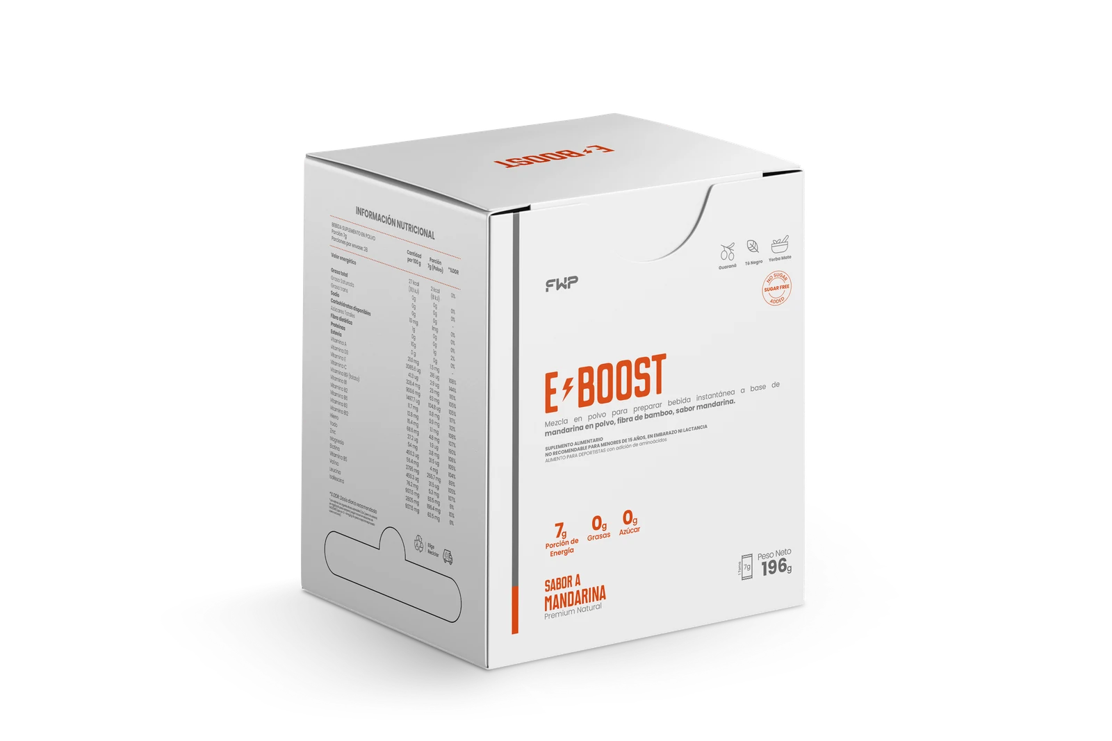 E-BOOST sabor mandarina de FWP Chile