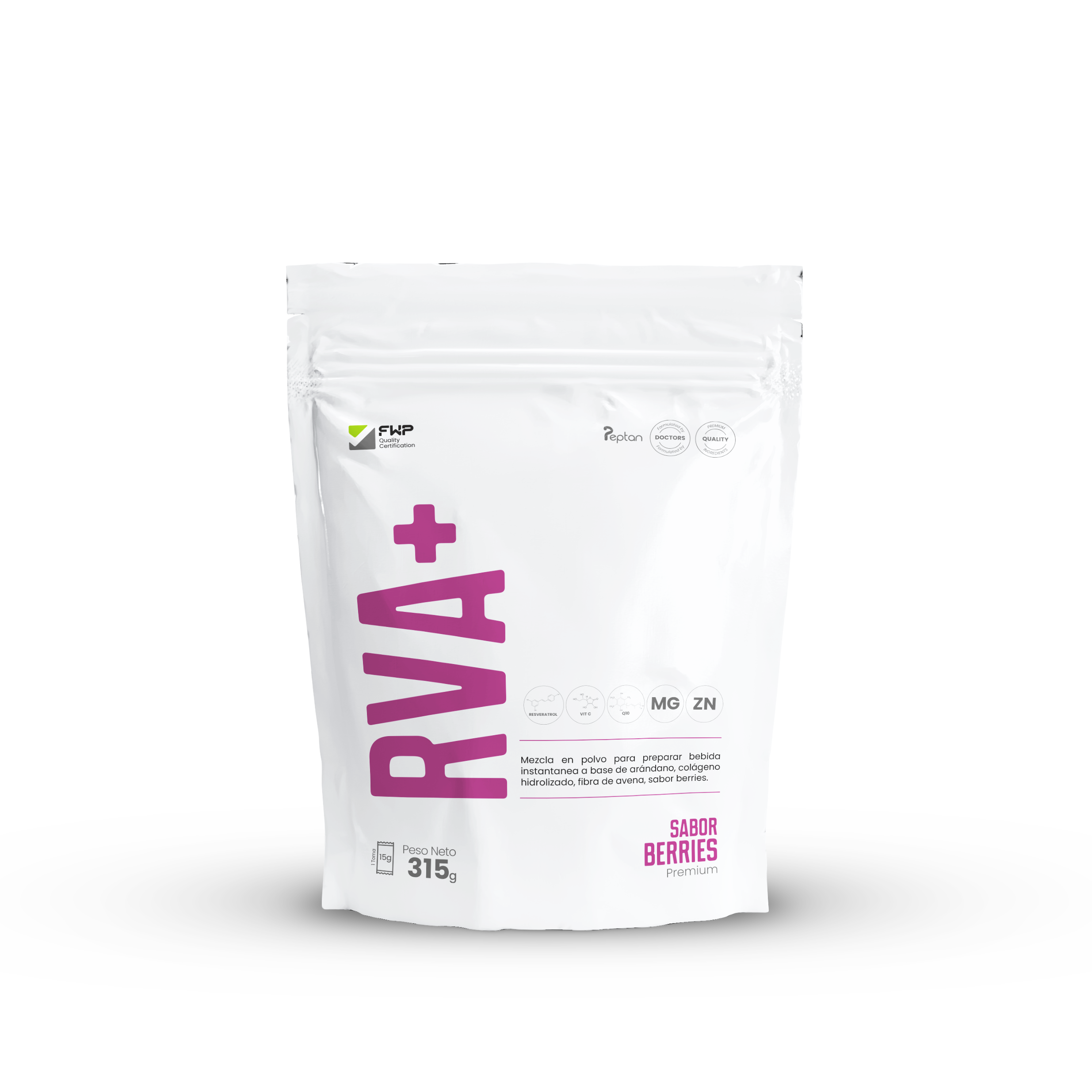 RENÖVA+ sabor berries de FWP Chile con colágeno